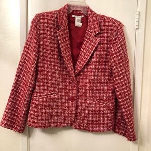 Timeless Red Tweed CAbi Blazer NWT
